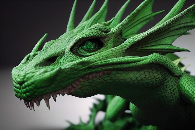 3D rendering of a fantasy dragon