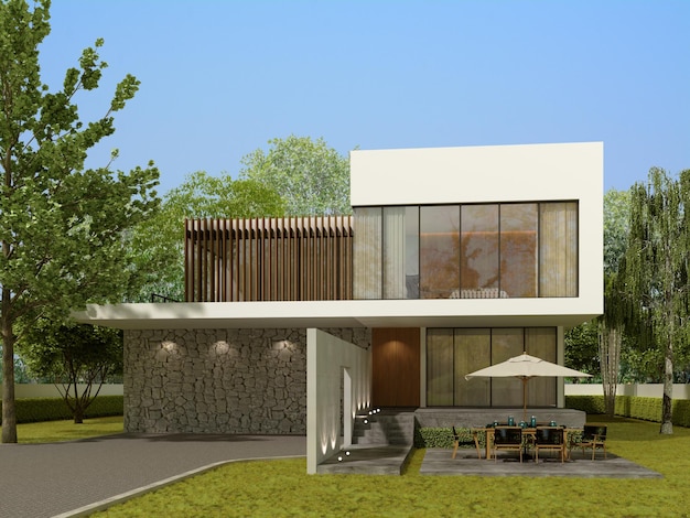 3d rendering of house Architecture