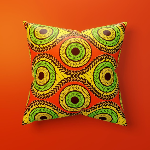 3d rendering illustration fashion product pillow Cushion Cover on theme design concept