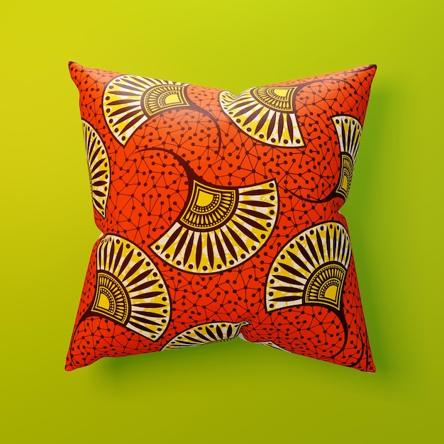 3d rendering illustration fashion product pillow Cushion Cover on theme design concept