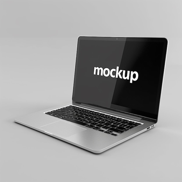 3d rendering laptop mockup