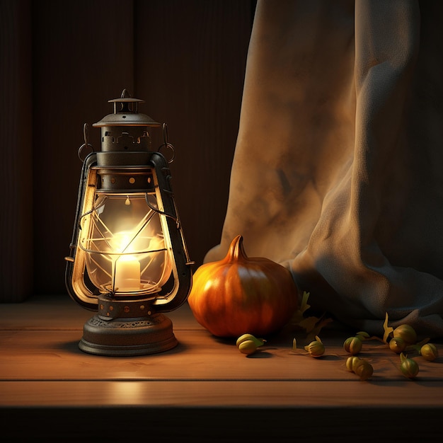 3d rendering of latern still life You might also like