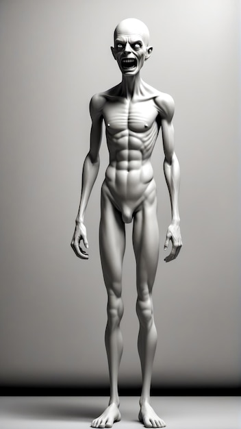 3d rendering of mans torso and torso with muscles visible