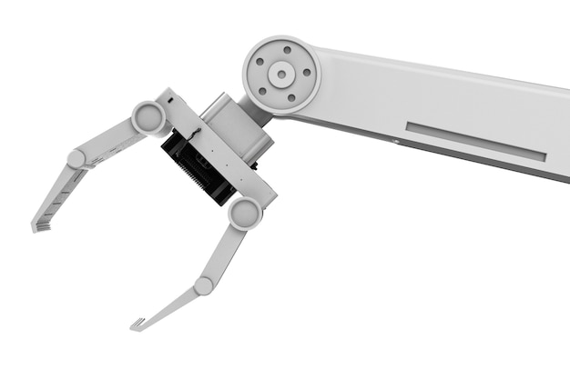 3d rendering metal robotic arm