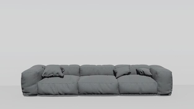 3d rendering of a modern sofa