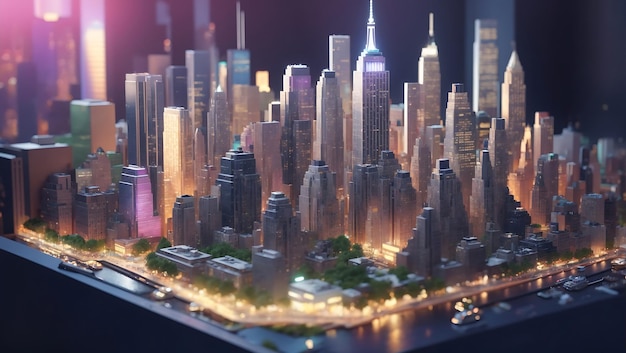 3d rendering of New York City