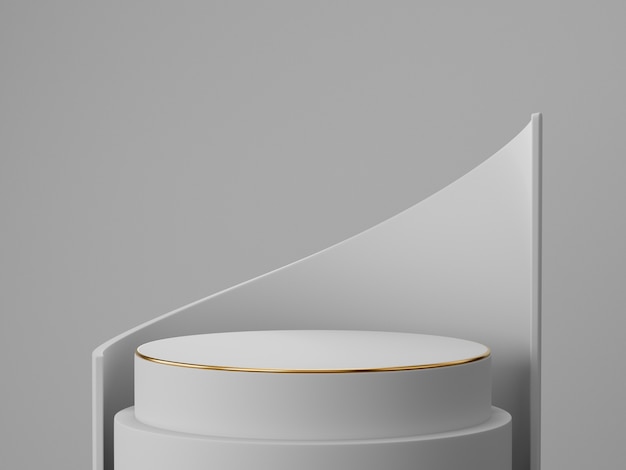 3d rendering pedestal podium display