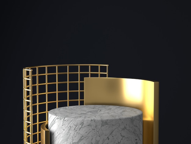 3d rendering pedestal podium display