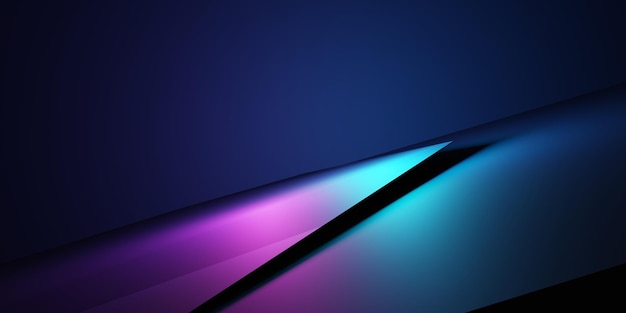 3d rendering of purple and blue abstract geometric background