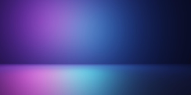 3d rendering of purple and blue abstract minimal background