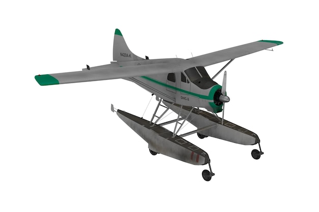 3d rendering realistic float plane