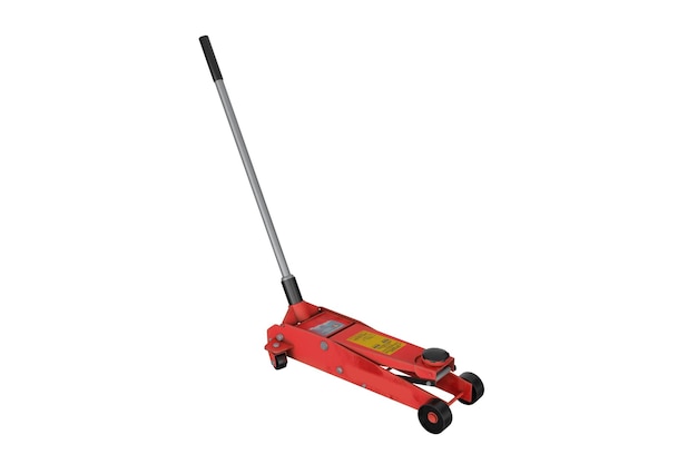 3d rendering realistic hydraulic car jack