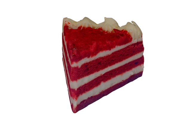 3d rendering realistic red velvet cake