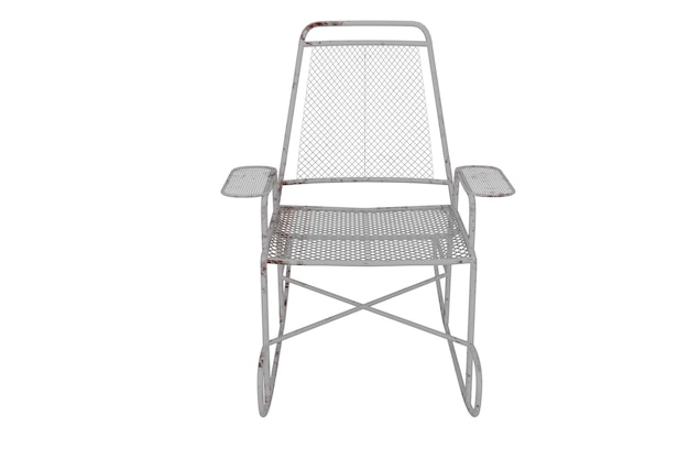 3d rendering realistic rocking chair.