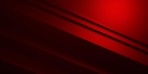 3d rendering of red and black abstract geometric background