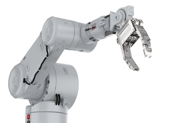 3d rendering robotic arm or robot hand isolated