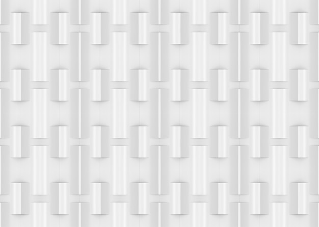 3d rendering. seamless modern white sqaure brick pattern wall design texture background.