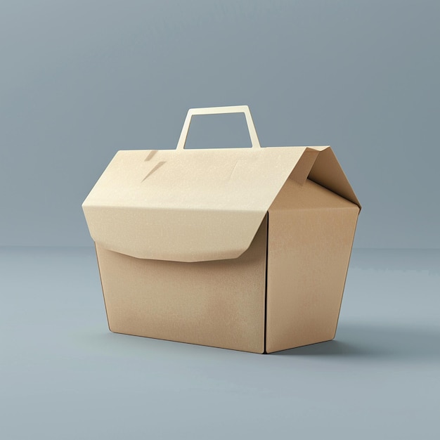 Photo 3d rendering of takeaway restaurant food package