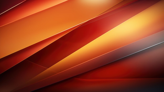 3d rendering of yellow orange red abstract background for geometric design triangle square lines gradient futuristic dark light modern web banner