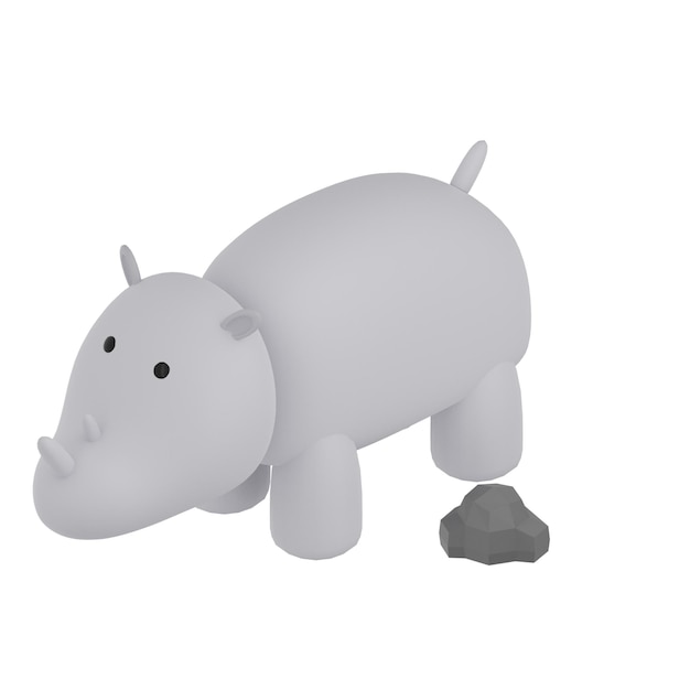 3D Rhino Illustration