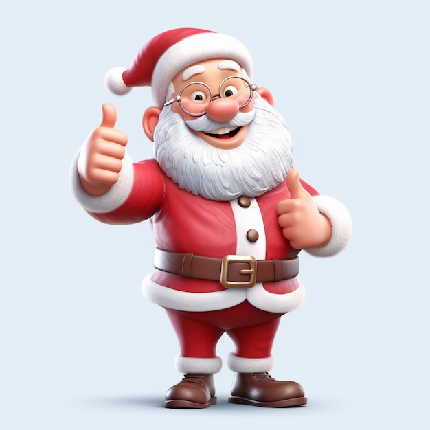 3D Santa claus character