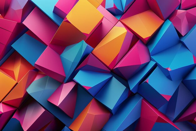 3d shape abstract futuristic background