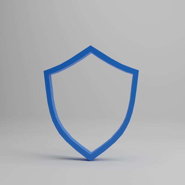 3d shield logo