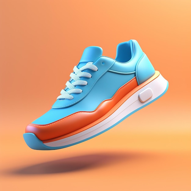 3D Shoe Icon Footwear and Fashion Accessory isometric isolated render