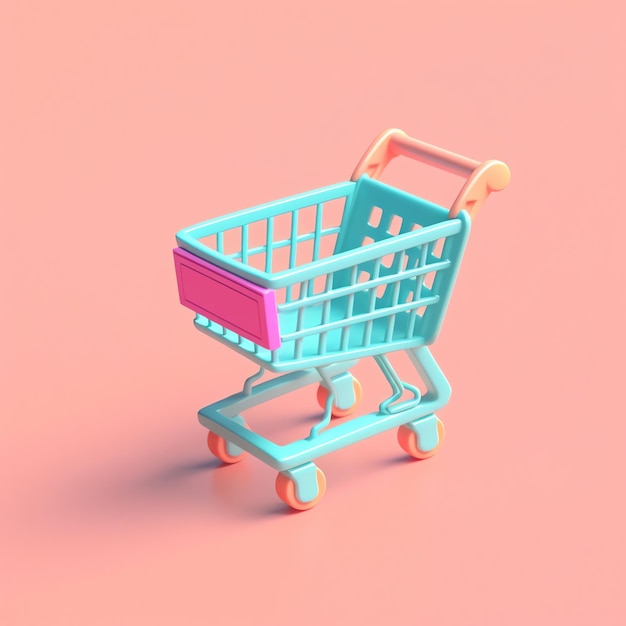 3d shopping cart