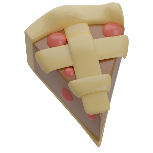 3D Sliced Pie Illustration