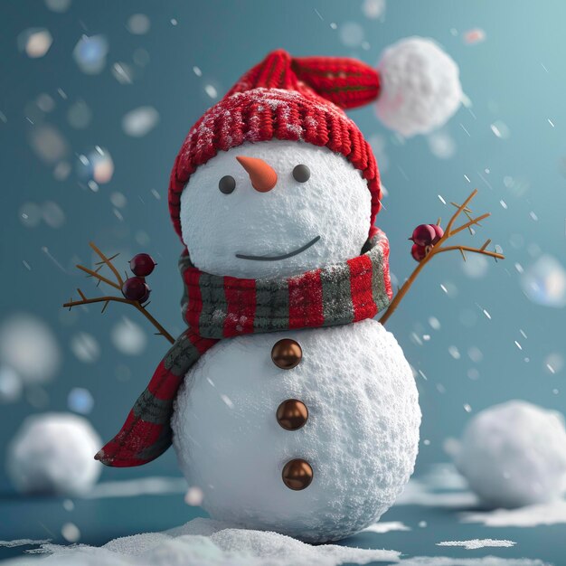 3D Snowman