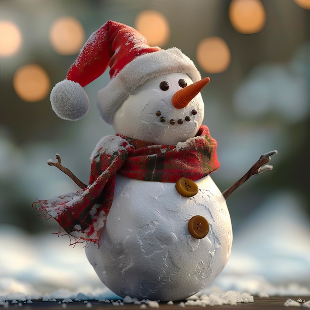 3D Snowman