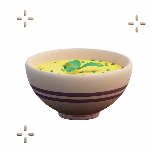 3D Soup Illustration