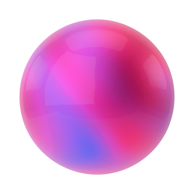 3D sphere Round shape 3D geometric shape