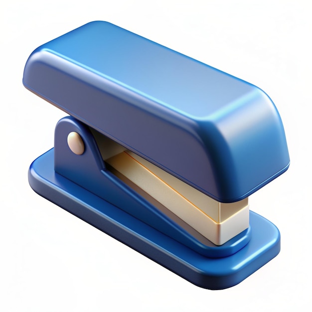 Photo 3d stapler icon isolated on white background office stapler for stapling paper can be used for many purposes trendy and modern vector in 3d style