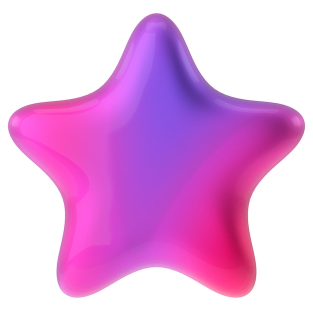 3D star 3D illustration