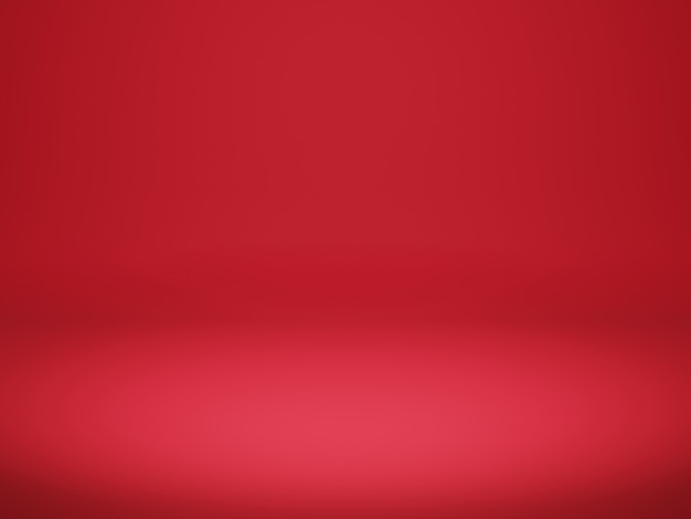 Photo 3d studio. red empty room. abstract background for christmas
and valentine day.