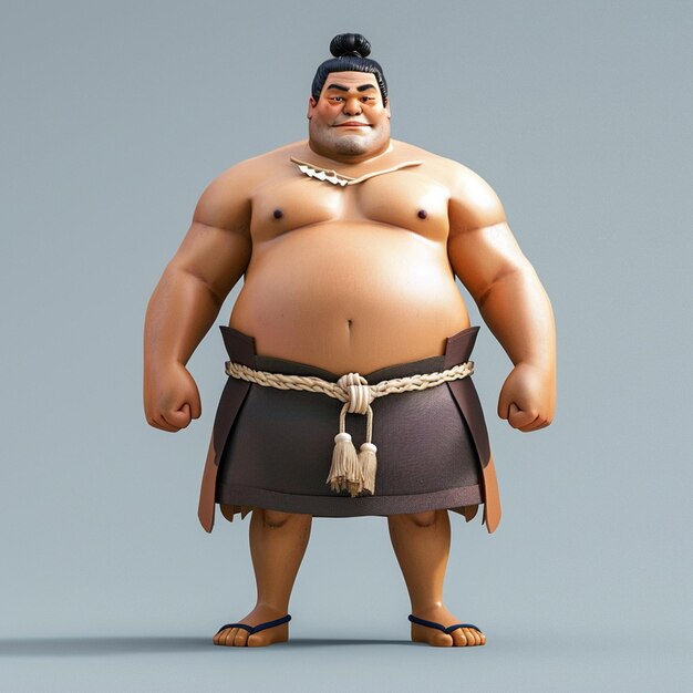 Photo 3d sumo design rendering