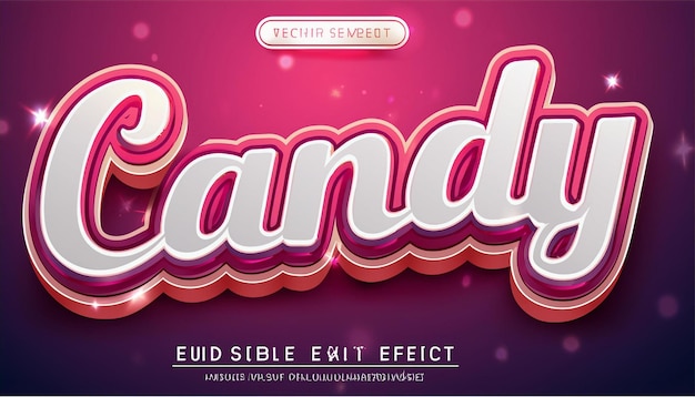 3D text style effect design