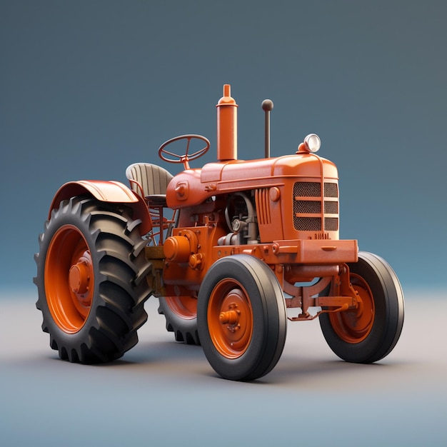 3d tractor illustration