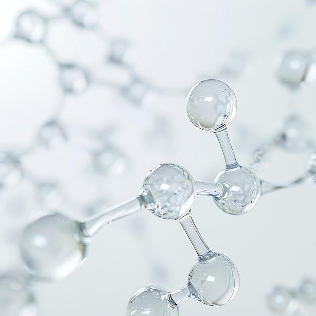 3d transparent molecule model