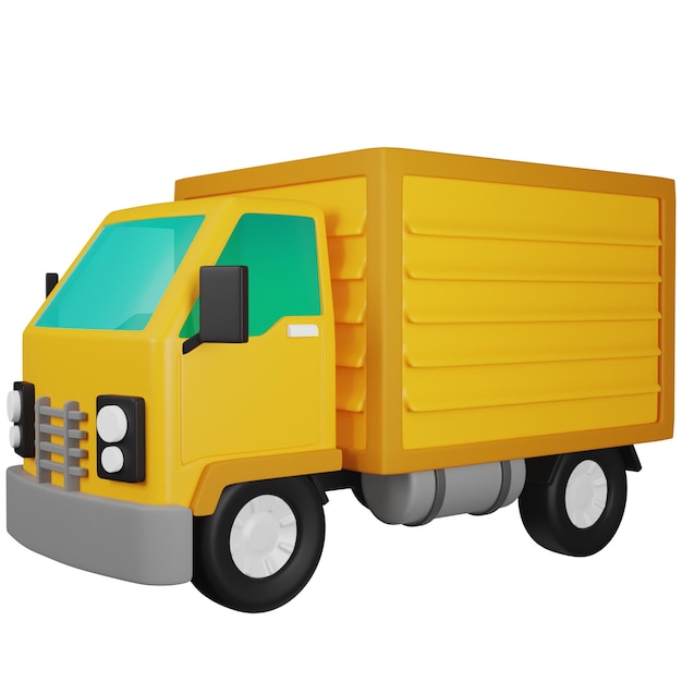 3d truck illustration design photo