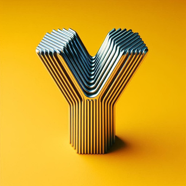 3d typography of the letter A to Z