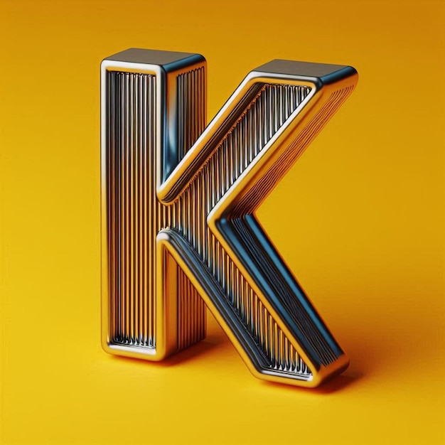 3d typography of the letter A to Z