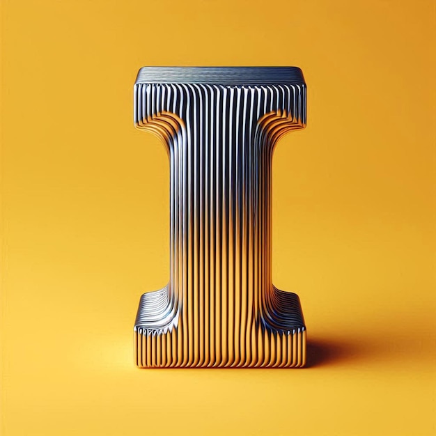 3d typography of the letter A to Z