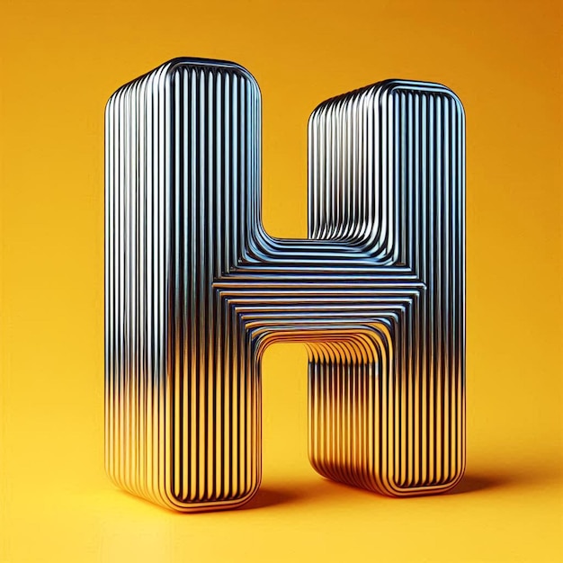 3d typography of the letter A to Z