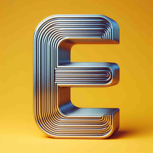 3d typography of the letter A to Z