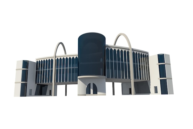 3d view of commercial building