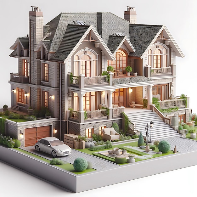 3d view of house bullding model