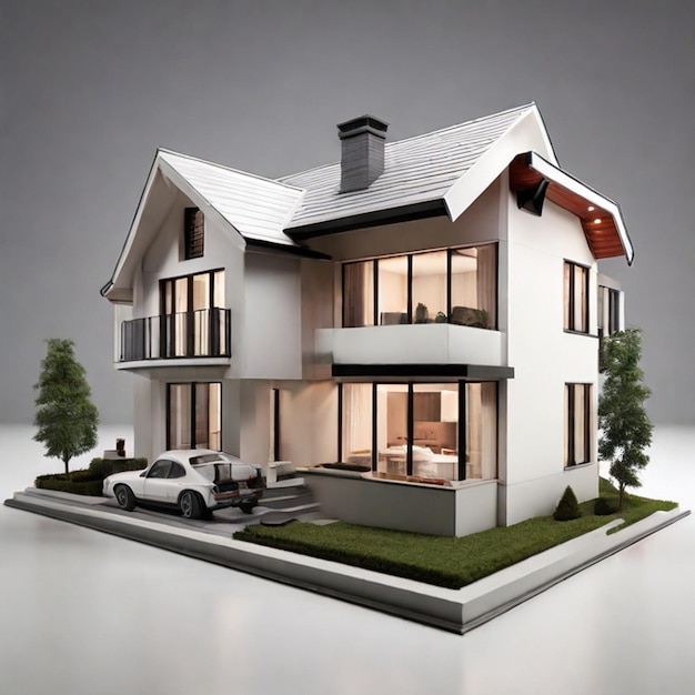 3d view of house model